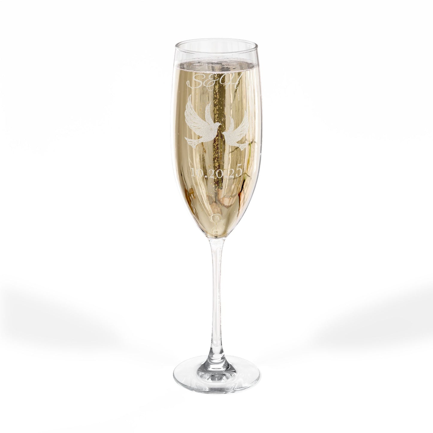 Engraved Champagne Flute, Personalized Gifts for Weddings, Anniversaries, Celebrations, Special Occasions, Elegant Drinkware