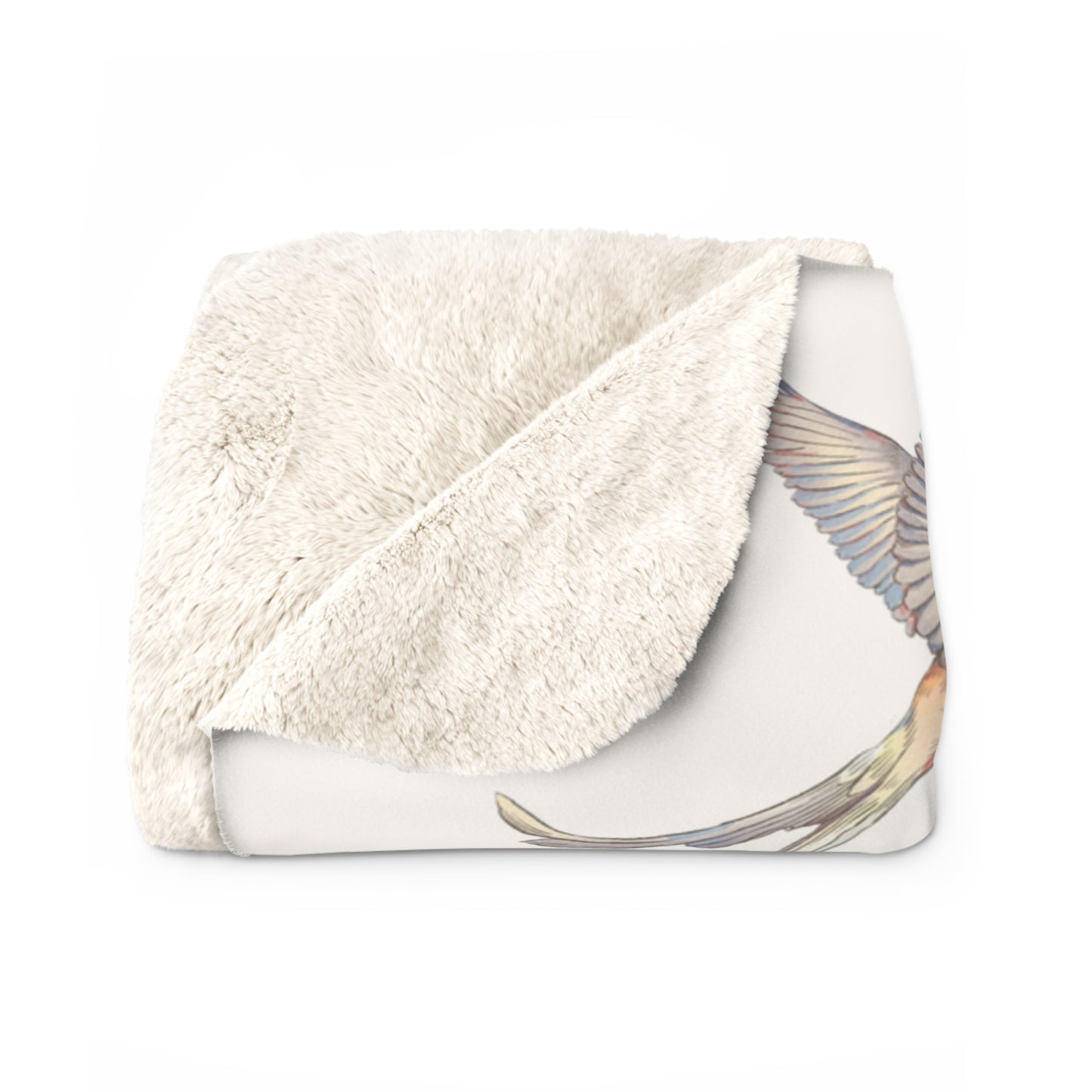 Personalized Floral Garden Baby Blanket – Custom Name Watercolor Wildflower Nursery Throw