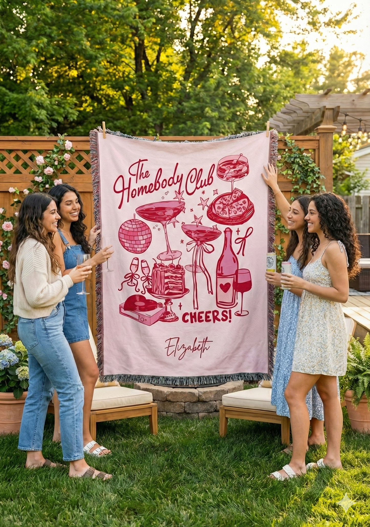 The Homebody Club, Cheers!  Woven Blanket