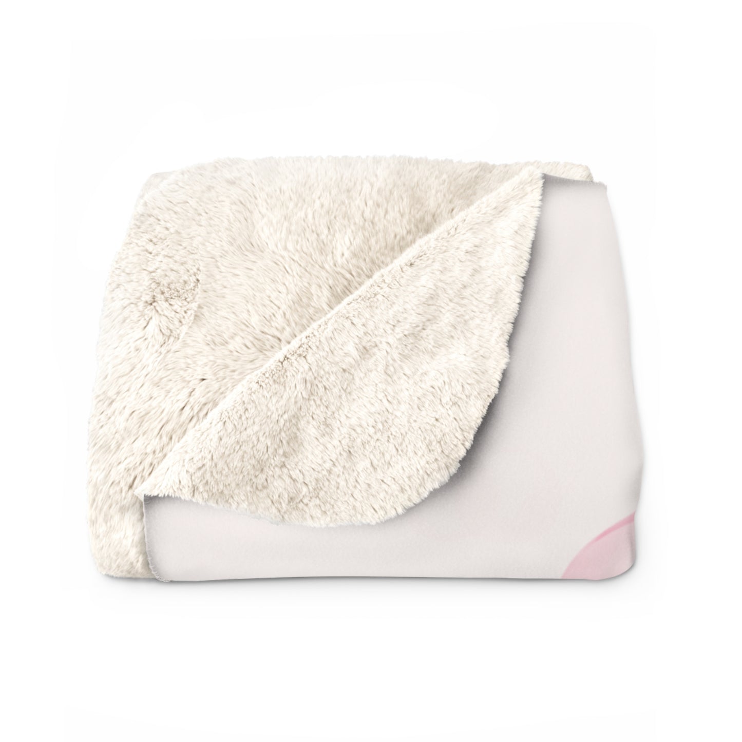 Personalized Floral Sherpa Blanket Lilac Garden Throw