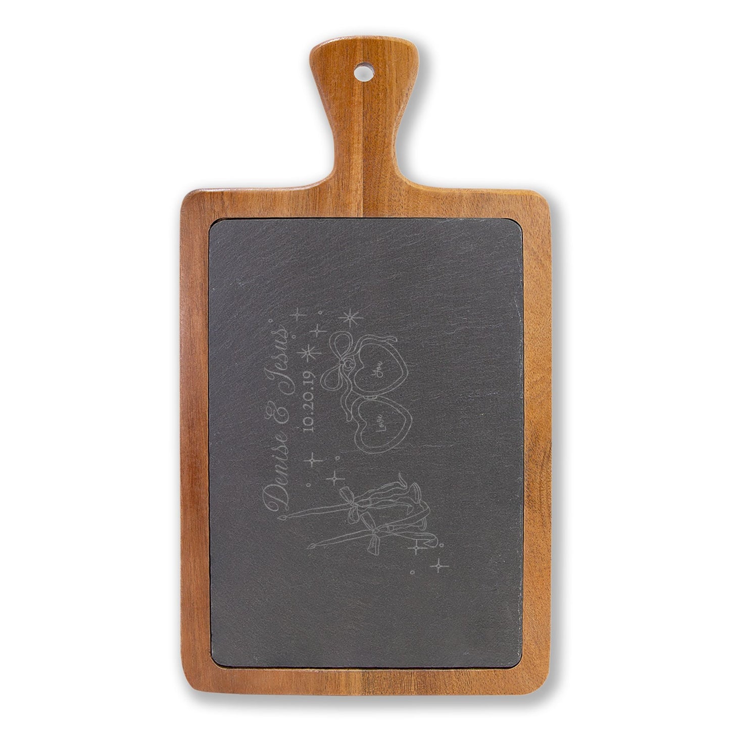 Personalized Charcuterie Board with Engraving, Ideal Wedding Gift, Unique Home Decor, Kitchen Serving Platter, Rustic Kitchen Accessory