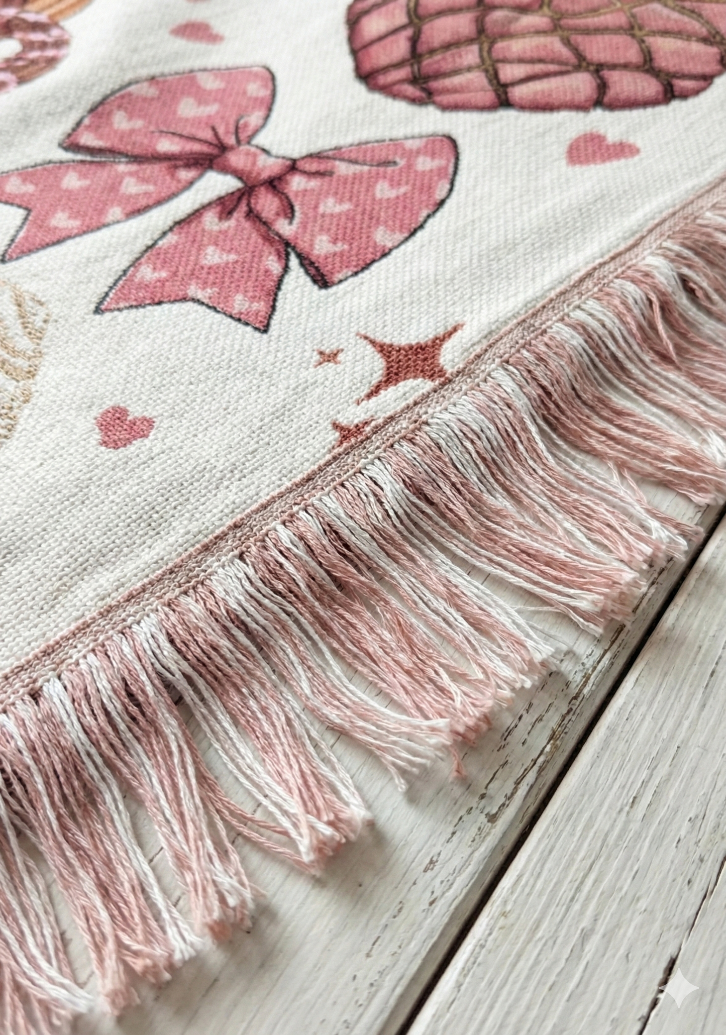 Coquette Mexican Sweet Bread Woven Blanket